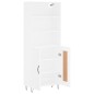 vidaXL Highboard Weiß 69,5x34x180 cm Holzwerkstoff vidaXL Highboard Weiß 69,5x34x180 cm Holzwerkstoff