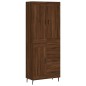 Highboard Braun Eichen-Optik 69,5x34x180 cm Holzwerkstoff Highboard Braun Eichen-Optik 69,5x34x180 cm Holzwerkstoff