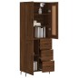 Highboard Braun Eichen-Optik 69,5x34x180 cm Holzwerkstoff Highboard Braun Eichen-Optik 69,5x34x180 cm Holzwerkstoff