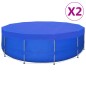 Poolabdeckungen 2 Stk. PE Rund 460 cm 90 g/m² Poolabdeckungen 2 Stk. PE Rund 460 cm 90 g/m²