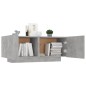 vidaXL Nachttisch Betongrau 100x35x40 cm Holzwerkstoff vidaXL Nachttisch Betongrau 100x35x40 cm Holzwerkstoff