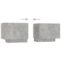 vidaXL Nachttisch Betongrau 100x35x40 cm Holzwerkstoff vidaXL Nachttisch Betongrau 100x35x40 cm Holzwerkstoff