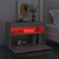 vidaXL Nachttische mit LED-Leuchten 2 Stk. Betongrau 60x35x40 cm vidaXL Nachttische mit LED-Leuchten 2 Stk. Betongrau 60x35x40 cm