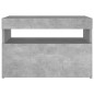 vidaXL Nachttische mit LED-Leuchten 2 Stk. Betongrau 60x35x40 cm vidaXL Nachttische mit LED-Leuchten 2 Stk. Betongrau 60x35x40 cm