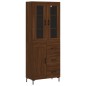Highboard Braun Eichen-Optik 69,5x34x180 cm Holzwerkstoff Highboard Braun Eichen-Optik 69,5x34x180 cm Holzwerkstoff