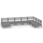 vidaXL 8-tlg. Garten-Lounge-Set Massivholz Kiefer Grau vidaXL 8-tlg. Garten-Lounge-Set Massivholz Kiefer Grau