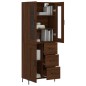 Highboard Braun Eichen-Optik 69,5x34x180 cm Holzwerkstoff Highboard Braun Eichen-Optik 69,5x34x180 cm Holzwerkstoff