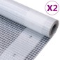 vidaXL Gitter-Abdeckplanen 2 Stk. 260 g/m² 4x6 m Weiß vidaXL Gitter-Abdeckplanen 2 Stk. 260 g/m² 4x6 m Weiß