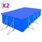 Poolabdeckungen 2 Stk. PE Rechteckig 90 g/m² 394x207 cm Poolabdeckungen 2 Stk. PE Rechteckig 90 g/m² 394x207 cm