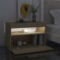 vidaXL Nachttische mit LED-Leuchten 2 Stk. Sonoma-Eiche 60x35x40 cm vidaXL Nachttische mit LED-Leuchten 2 Stk. Sonoma-Eiche 60x35x40 cm
