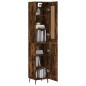 vidaXL Highboard Räuchereiche 34,5x34x180 cm Holzwerkstoff vidaXL Highboard Räuchereiche 34,5x34x180 cm Holzwerkstoff
