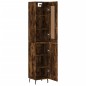 vidaXL Highboard Räuchereiche 34,5x34x180 cm Holzwerkstoff vidaXL Highboard Räuchereiche 34,5x34x180 cm Holzwerkstoff
