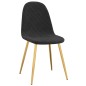 Esszimmerstühle 6 Stk. Schwarz Samt Esszimmerstühle 6 Stk. Schwarz Samt