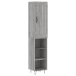 Highboard Grau Sonoma 34,5x34x180 cm Holzwerkstoff Highboard Grau Sonoma 34,5x34x180 cm Holzwerkstoff