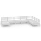 8-tlg. Garten-Lounge-Set Massivholz Kiefer Weiß 8-tlg. Garten-Lounge-Set Massivholz Kiefer Weiß