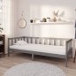Tagesbett mit Matratze 90x200 cm Grau Kiefer Massivholz Tagesbett mit Matratze 90x200 cm Grau Kiefer Massivholz
