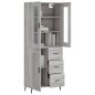 Highboard Grau Sonoma 69,5x34x180 cm Holzwerkstoff Highboard Grau Sonoma 69,5x34x180 cm Holzwerkstoff