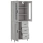 Highboard Grau Sonoma 69,5x34x180 cm Holzwerkstoff Highboard Grau Sonoma 69,5x34x180 cm Holzwerkstoff