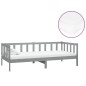vidaXL Tagesbett mit Matratze 90x200 cm Grau Kiefer Massivholz vidaXL Tagesbett mit Matratze 90x200 cm Grau Kiefer Massivholz