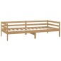 vidaXL Tagesbett mit Matratze 90x200 cm Honigbraun Massivholz Kiefer