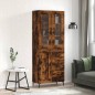 Highboard Räuchereiche 69,5x34x180 cm Holzwerkstoff Highboard Räuchereiche 69,5x34x180 cm Holzwerkstoff