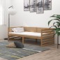 Tagesbett mit Matratze 90x200 cm Honigbraun Massivholz Kiefer Tagesbett mit Matratze 90x200 cm Honigbraun Massivholz Kiefer