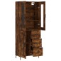 Highboard Räuchereiche 69,5x34x180 cm Holzwerkstoff Highboard Räuchereiche 69,5x34x180 cm Holzwerkstoff