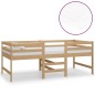 Mittelhohes Bett mit Matratze Honigbraun 90x200 cm Massivholz Kiefer Mittelhohes Bett mit Matratze Honigbraun 90x200 cm Massivholz Kiefer