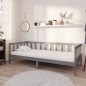 vidaXL Tagesbett mit Matratze 90x200 cm Grau Kiefer Massivholz vidaXL Tagesbett mit Matratze 90x200 cm Grau Kiefer Massivholz