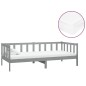 vidaXL Tagesbett mit Matratze 90x200 cm Grau Kiefer Massivholz vidaXL Tagesbett mit Matratze 90x200 cm Grau Kiefer Massivholz