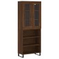 Highboard Braun Eichen-Optik 69,5x34x180 cm Holzwerkstoff Highboard Braun Eichen-Optik 69,5x34x180 cm Holzwerkstoff