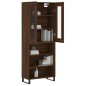 Highboard Braun Eichen-Optik 69,5x34x180 cm Holzwerkstoff Highboard Braun Eichen-Optik 69,5x34x180 cm Holzwerkstoff
