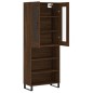Highboard Braun Eichen-Optik 69,5x34x180 cm Holzwerkstoff Highboard Braun Eichen-Optik 69,5x34x180 cm Holzwerkstoff