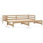 Ausziehbares Tagesbett 2x(90x200) Honigbraun Massivholz Kiefer Ausziehbares Tagesbett 2x(90x200) Honigbraun Massivholz Kiefer