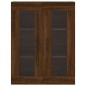 Highboard Braun Eichen-Optik 69,5x34x180 cm Holzwerkstoff Highboard Braun Eichen-Optik 69,5x34x180 cm Holzwerkstoff