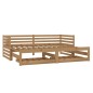 Ausziehbares Tagesbett 2x(90x200) Honigbraun Massivholz Kiefer Ausziehbares Tagesbett 2x(90x200) Honigbraun Massivholz Kiefer