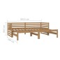 Ausziehbares Tagesbett 2x(90x200) Honigbraun Massivholz Kiefer Ausziehbares Tagesbett 2x(90x200) Honigbraun Massivholz Kiefer