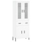 vidaXL Highboard Weiß 69,5x34x180 cm Holzwerkstoff vidaXL Highboard Weiß 69,5x34x180 cm Holzwerkstoff