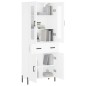 vidaXL Highboard Weiß 69,5x34x180 cm Holzwerkstoff vidaXL Highboard Weiß 69,5x34x180 cm Holzwerkstoff