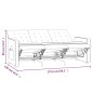 Relaxsofa 3-Sitzer Dunkelgrau Stoff Relaxsofa 3-Sitzer Dunkelgrau Stoff