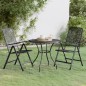 vidaXL 3-tlg. Garten-Essgruppe Streckmetall Anthrazit vidaXL 3-tlg. Garten-Essgruppe Streckmetall Anthrazit