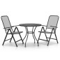 vidaXL 3-tlg. Garten-Essgruppe Streckmetall Anthrazit vidaXL 3-tlg. Garten-Essgruppe Streckmetall Anthrazit