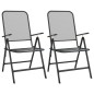 vidaXL 3-tlg. Garten-Essgruppe Streckmetall Anthrazit vidaXL 3-tlg. Garten-Essgruppe Streckmetall Anthrazit