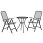 3-tlg. Garten-Essgruppe Streckgitter Anthrazit 3-tlg. Garten-Essgruppe Streckgitter Anthrazit