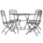 vidaXL 5-tlg. Garten-Essgruppe Streckmetall Anthrazit vidaXL 5-tlg. Garten-Essgruppe Streckmetall Anthrazit