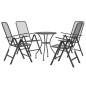 5-tlg. Garten-Essgruppe Streckgitter Anthrazit 5-tlg. Garten-Essgruppe Streckgitter Anthrazit
