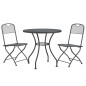 vidaXL 3-tlg. Garten-Essgruppe Streckmetall Anthrazit vidaXL 3-tlg. Garten-Essgruppe Streckmetall Anthrazit