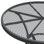 vidaXL 3-tlg. Garten-Essgruppe Streckmetall Anthrazit vidaXL 3-tlg. Garten-Essgruppe Streckmetall Anthrazit
