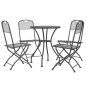 vidaXL 5-tlg. Garten-Essgruppe Streckgitter Anthrazit vidaXL 5-tlg. Garten-Essgruppe Streckgitter Anthrazit