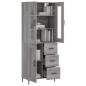 Highboard Grau Sonoma 69,5x34x180 cm Holzwerkstoff Highboard Grau Sonoma 69,5x34x180 cm Holzwerkstoff
